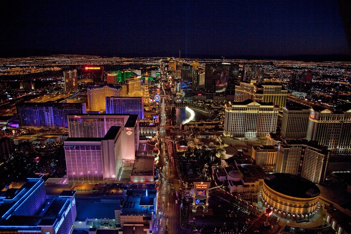Las Vegas Strip, home of the Las Vegas Grand Prix